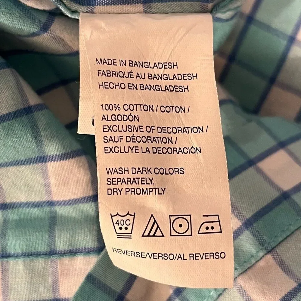 IZOD PERFORMANCE COMFORT PLAID BUTTON DOWN SHIRT- SP - Picture 6 of 8